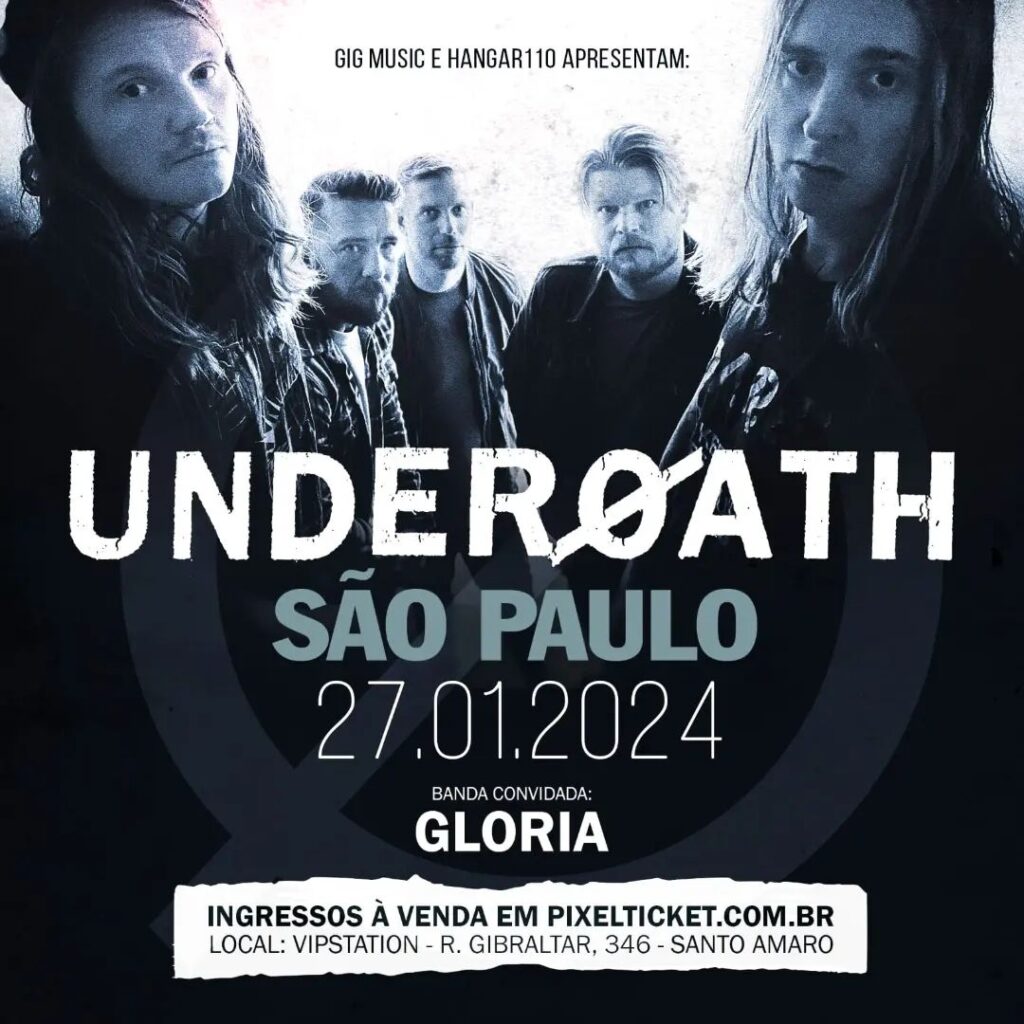 Underoath anuncia show único no Brasil em 2024.
