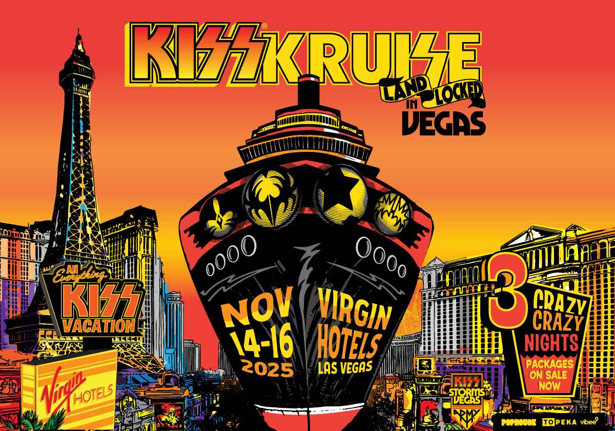 KISS anuncia atrações e atividades da edição 2026 do “KISS Kruise: Land-Locked In Vegas”