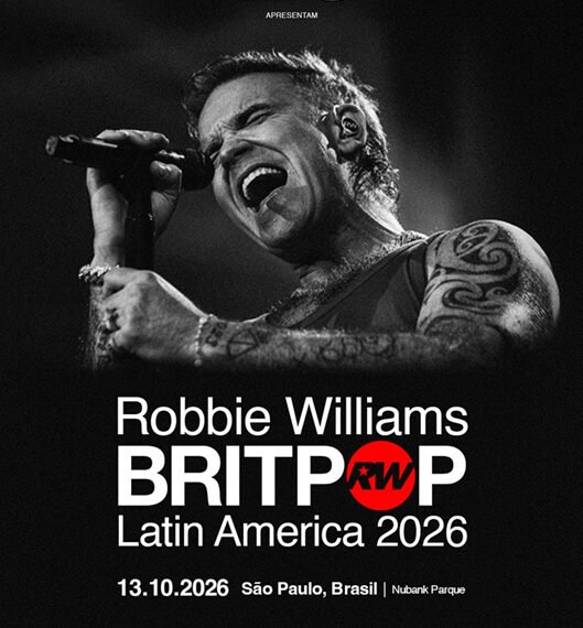 Robbie Williams chega à São Paulo com a BRITPOP Tour na próxima terça-feira (13)